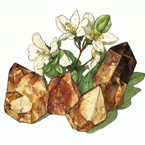 Benzoin resin, botanical illustration